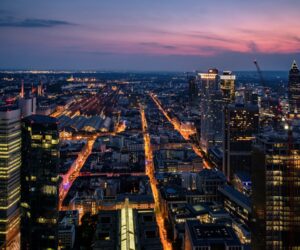 City skyline at dusk representing Antananarivo, Madagascar