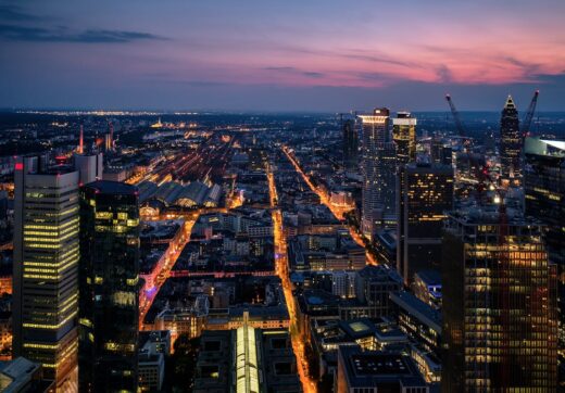 City skyline at dusk representing Antananarivo, Madagascar