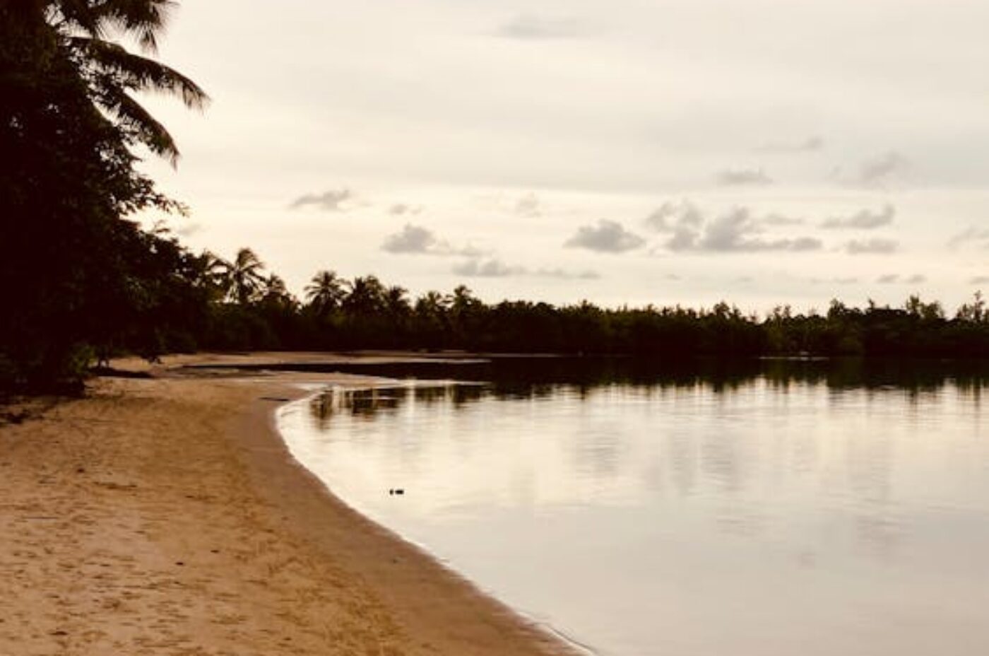 Tranquil hidden beach in Fenerive, Madagascar
