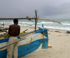 Sandy beach at Mahajanga, Madagascar