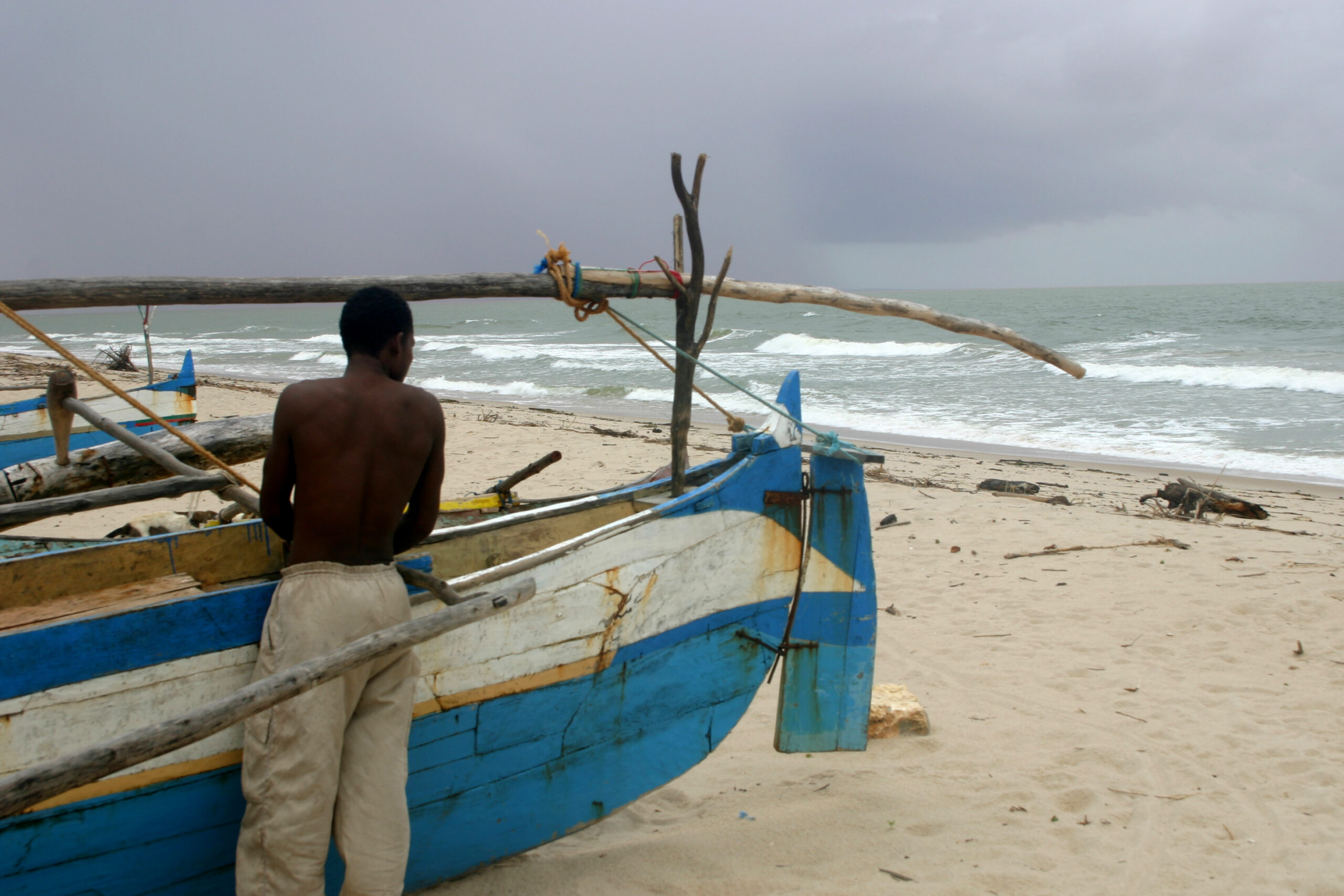 Sandy beach at Mahajanga, Madagascar