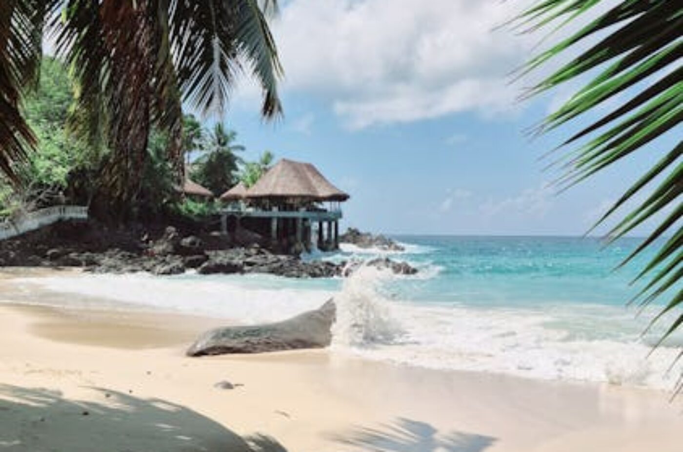 Nosy Be Madagascar tropical landscape with ocean view