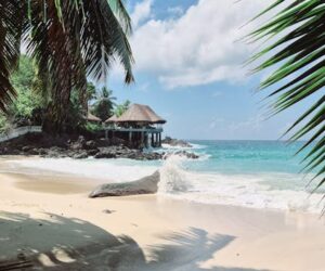Nosy Be Madagascar tropical landscape with ocean view