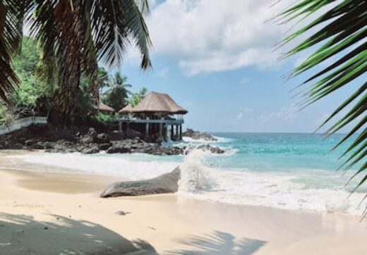 Nosy Be Madagascar tropical landscape with ocean view