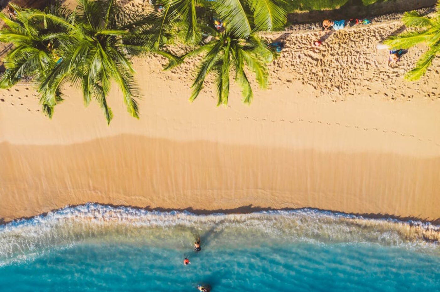 Nosy Be beach resort view at sunset, Madagascar