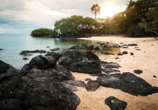 Madagascar street food vendor selling traditional snacks at a local market