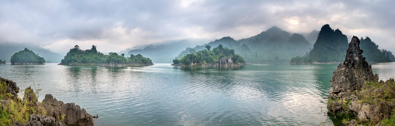 Dramatic rocky limestone landscape at Tsingy de Bemaraha, Madagascar