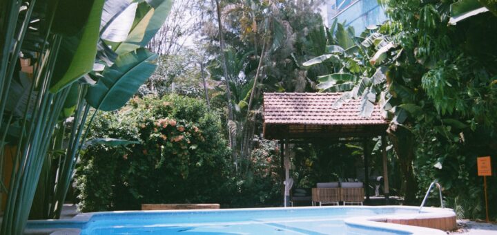 Boutique hotel pool tropical garden Madagascar
