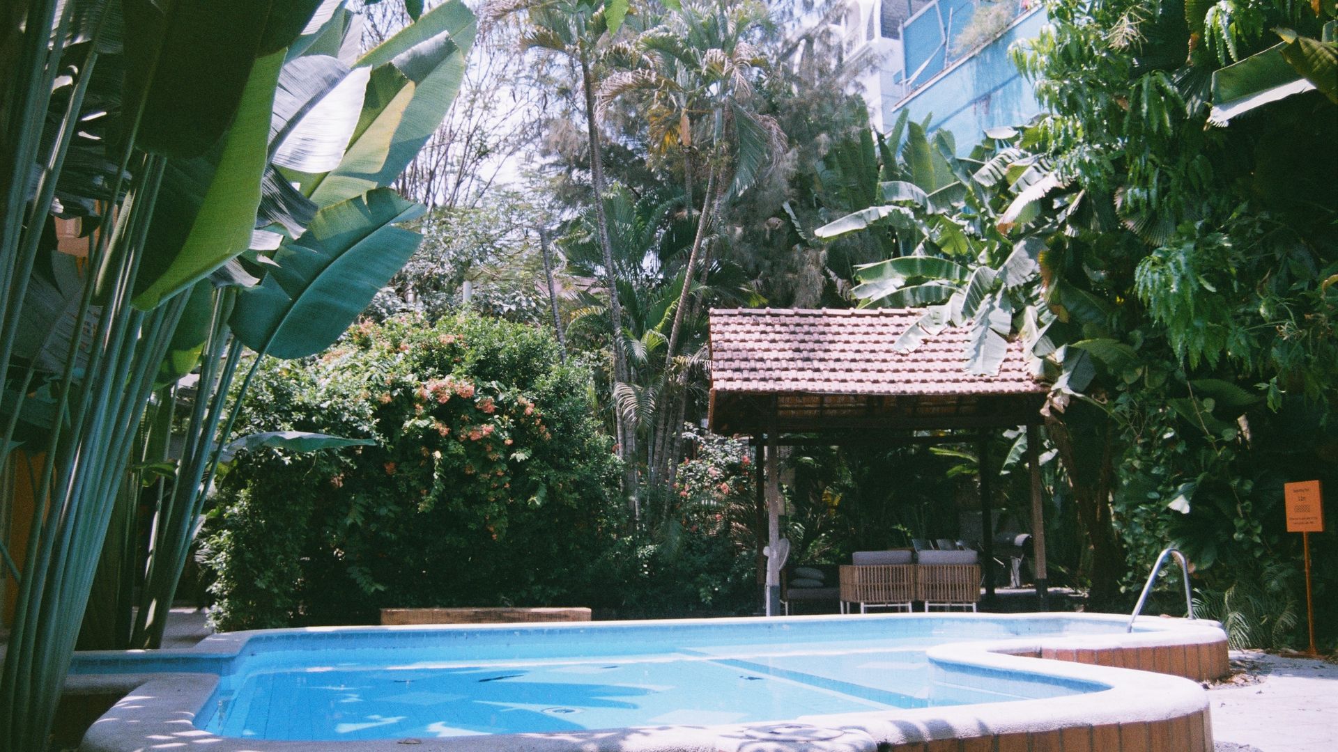 Boutique hotel pool tropical garden Madagascar